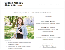 Tablet Screenshot of colleenmcelroy.com